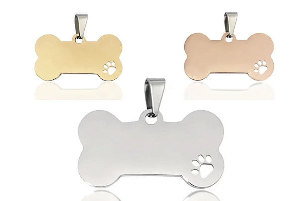 Custom Engraved Personalized Dog Pet tags Double Side Engraved ID Dog Cat Tag
