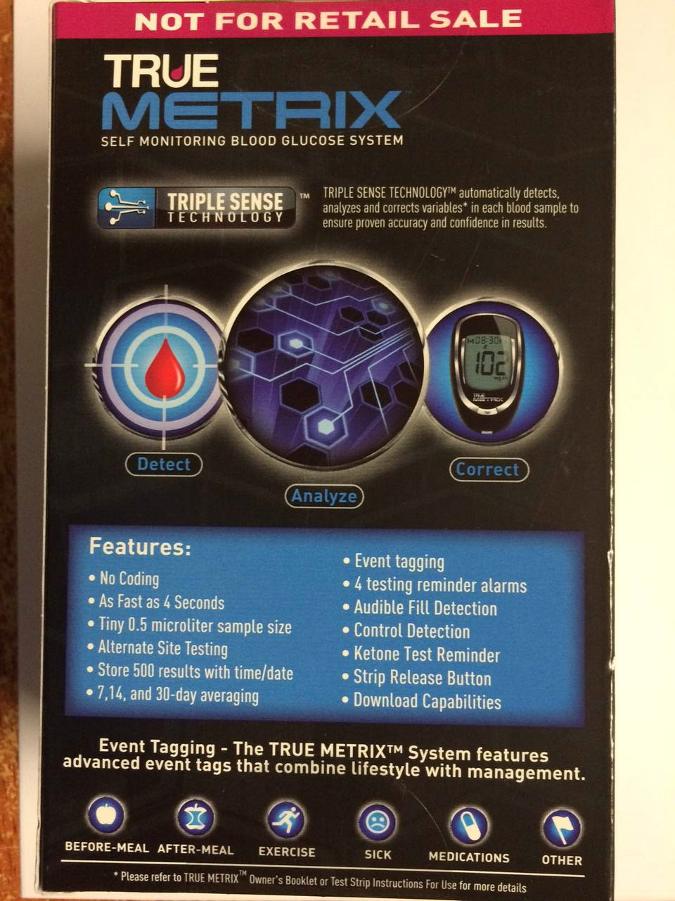 True Metrix Blood Glucose Monitoring System Complete kit Include 10 Test Strips