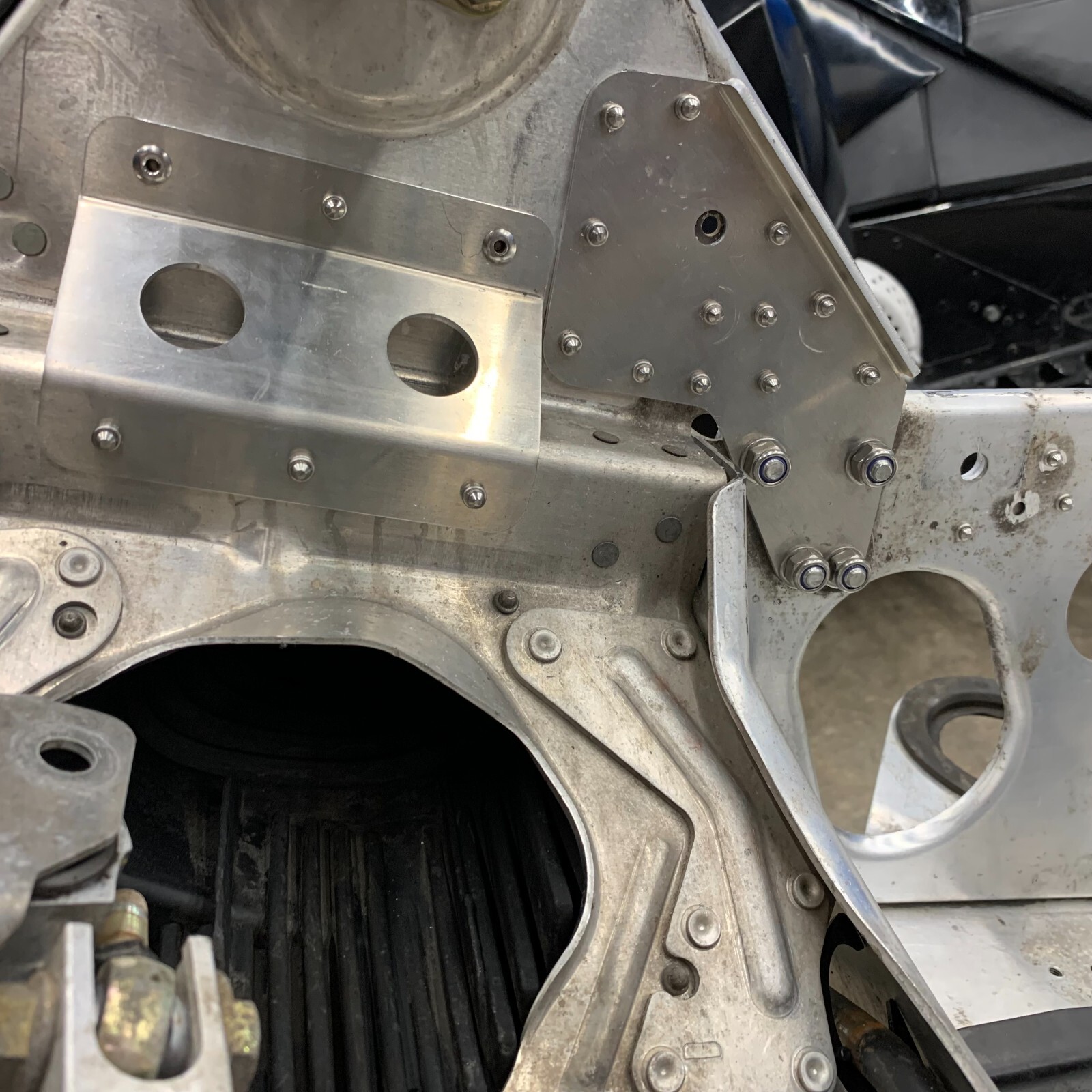 Jay Favel SkiDoo Rev Nun & Full Length Bulkhead Brace Kit 7 Pieces SS Hardware