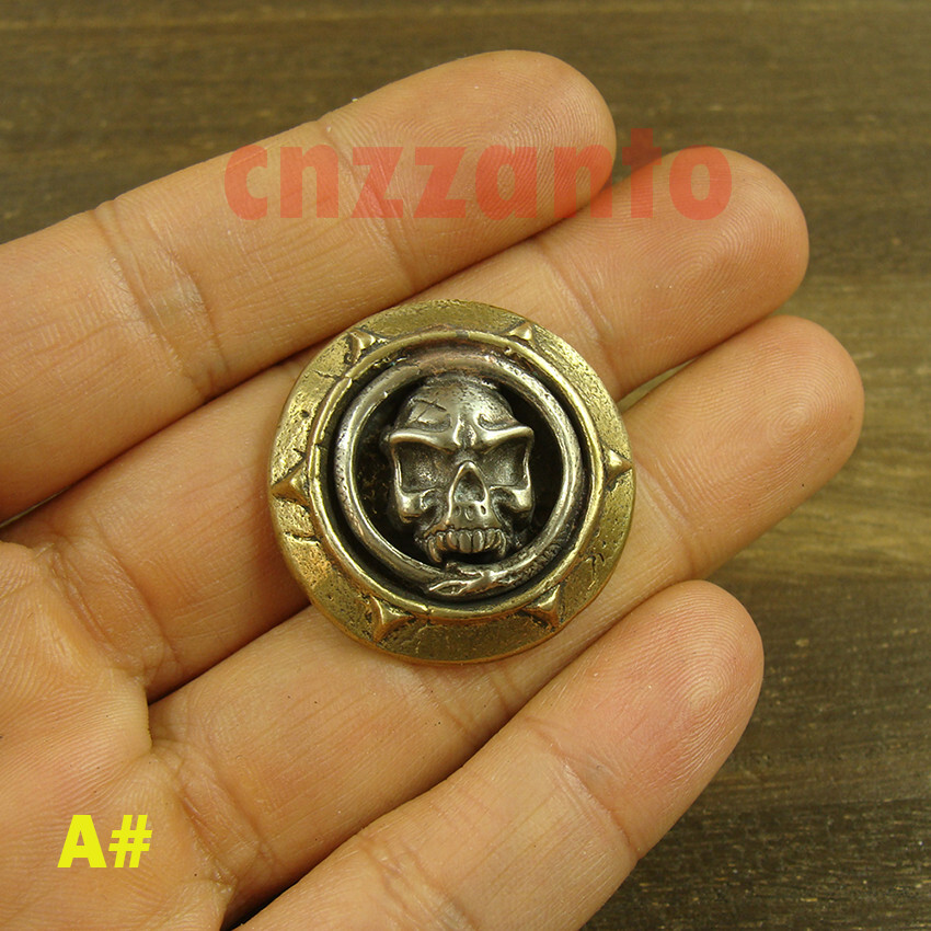 Solid Brass conchos Leathercraft rivet stud Punk screw back Concho