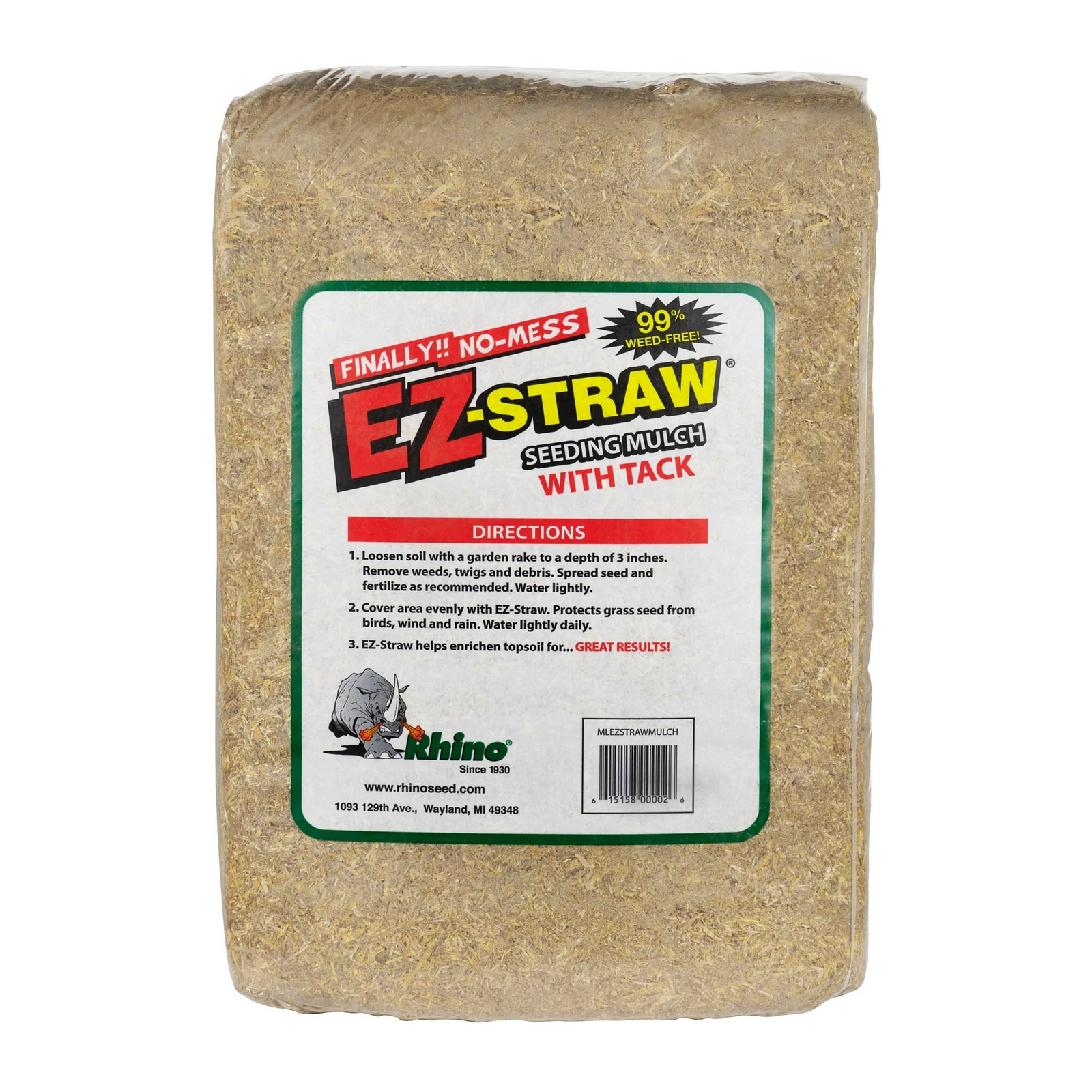 EZ Straw Seeding Mulch with Tack, 2.5 Cubic Feet (Pack of 1)