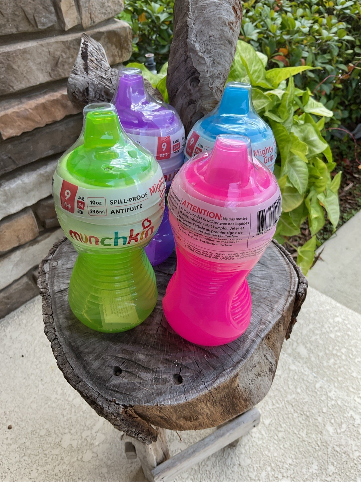 Munchkin Mighty Grip Soft Spout Spill Proof Cup, 10oz 9+months Lot of 4