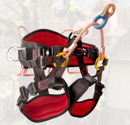 Climbing Half Body Harness Rope  Arborist Saddle Tree Bridge Caving Rescue CE