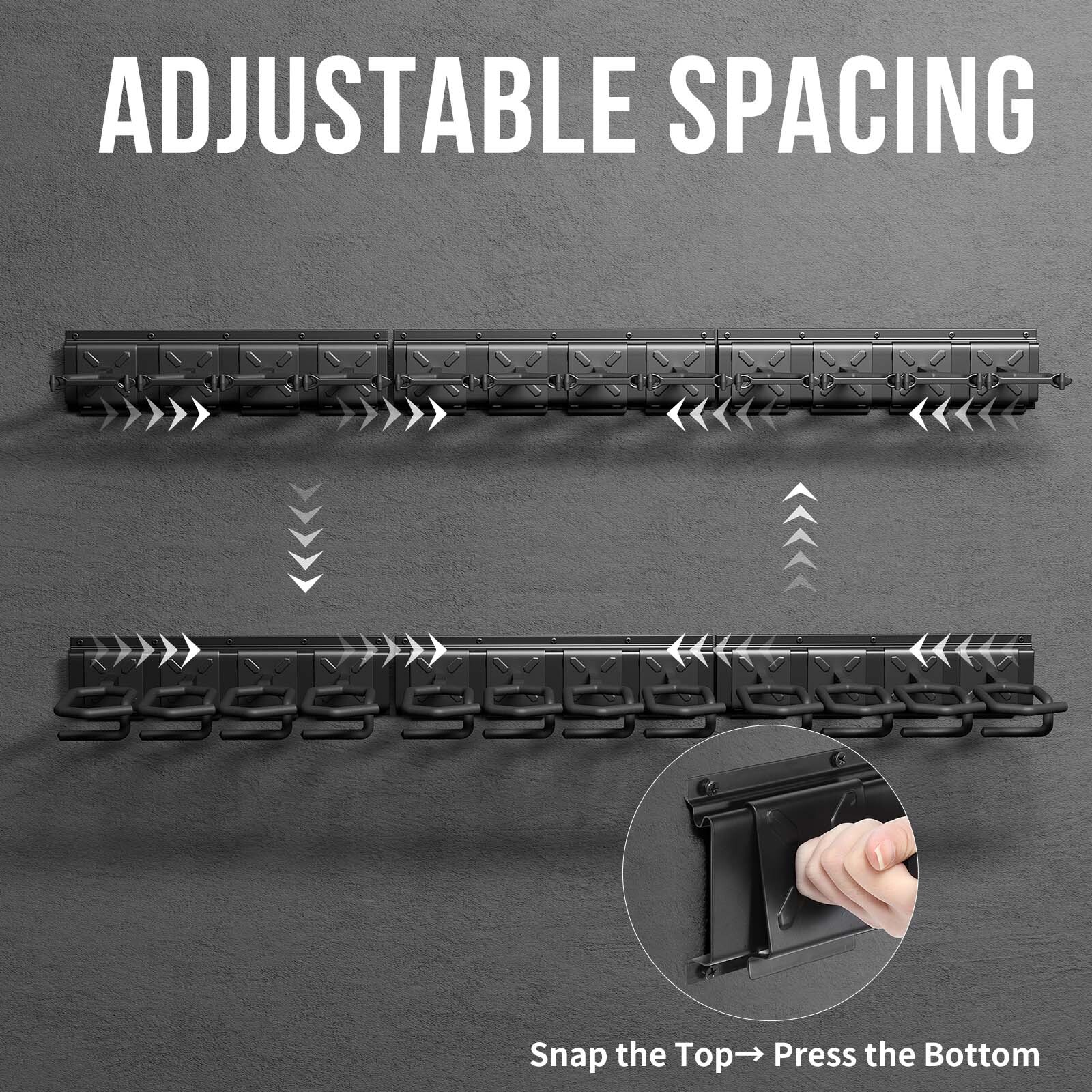 3/4/6/8/12 Slot Gun Rack Wall Mount Shotgun Rack Adjustable Rifle Storage Holder