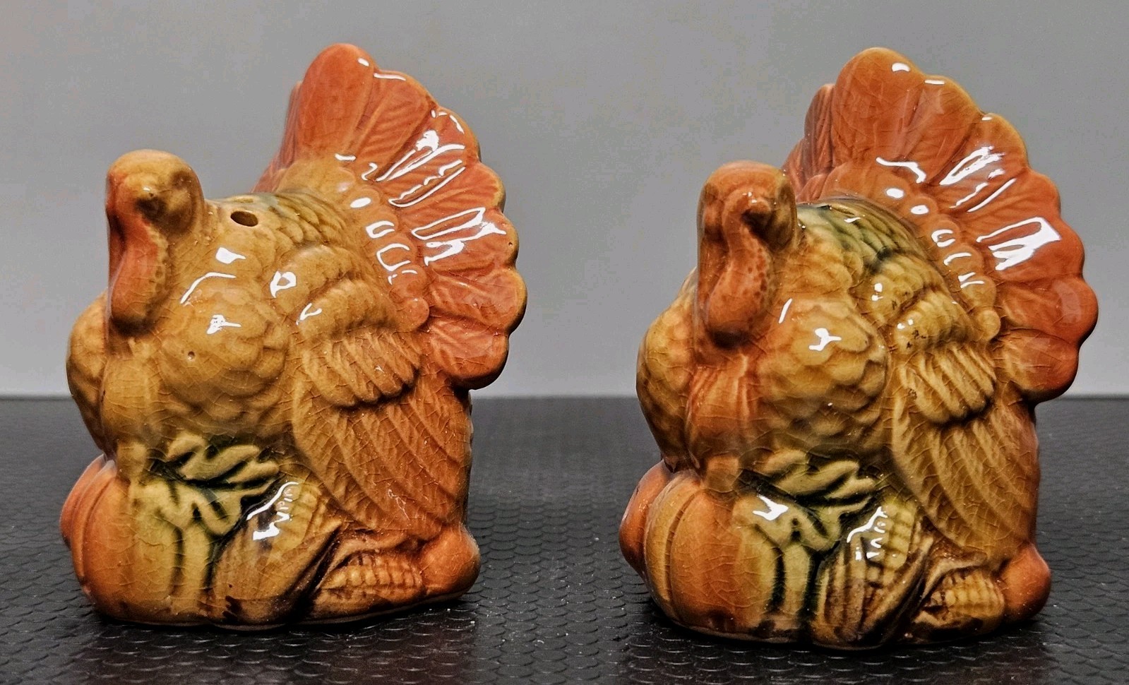 Thanksgiving Turkey Salt And Pepper Shakers Set- Home Accents