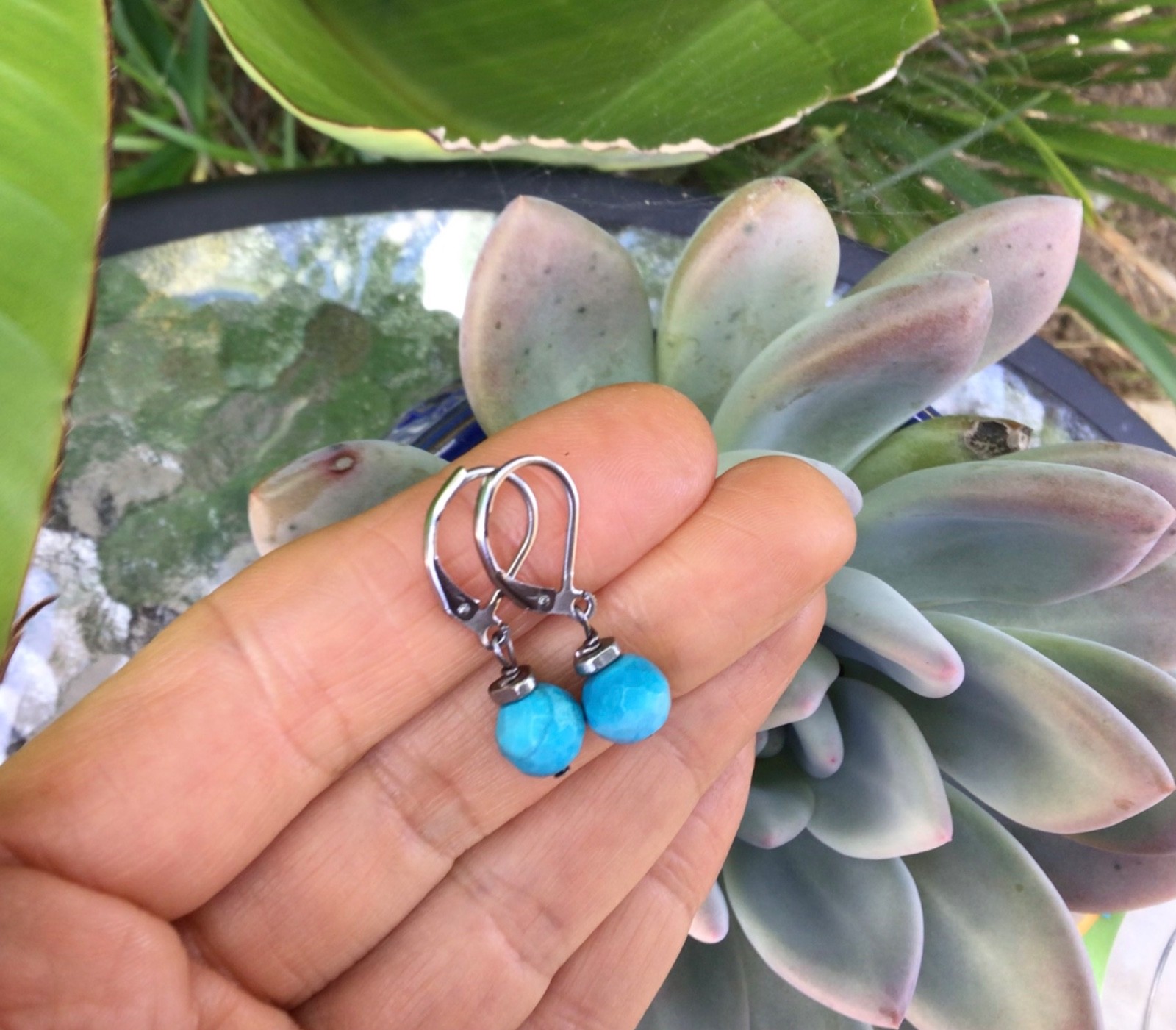 New Turquoise Sundance charm artisan Jewelry handmade earrings