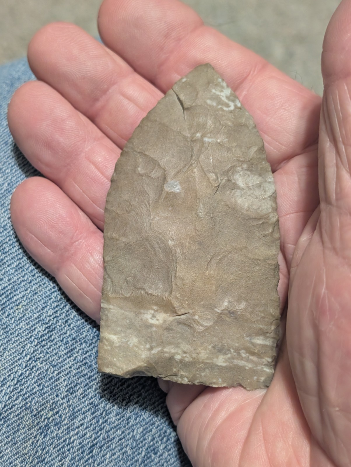 Great Copena Triangular, 3 7/16", N Ctrl AL, Ft Payne Chert, Authentic Arrowhead
