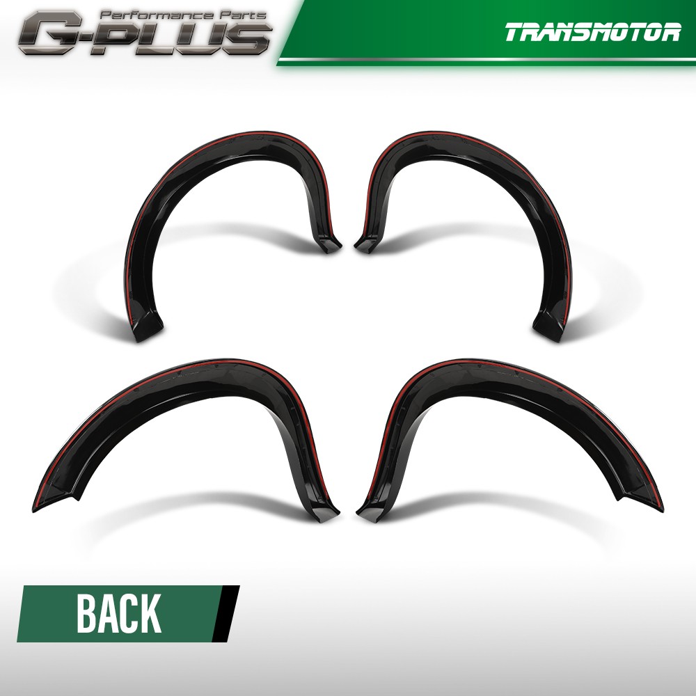 Fit 2011-2016 Ford F-250 / 350 Factory Style Smooth Black Fender Flares Set of 4