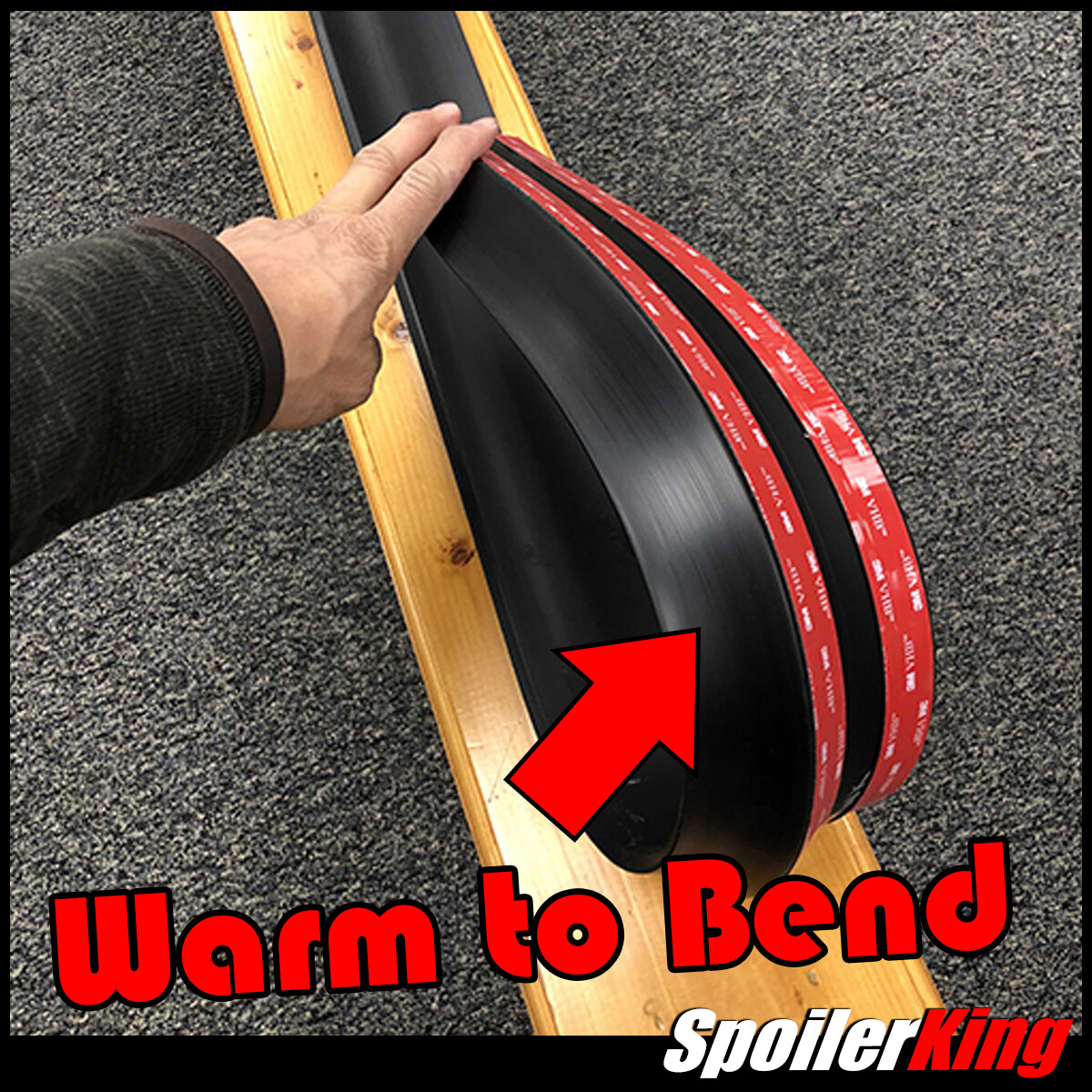 SpoilerKing 380BC Universal 30"- 55" Custom Rear Polyurethane Trunk Spoiler Wing