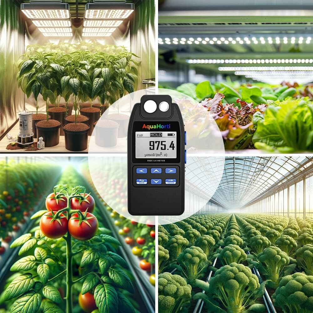 AH-Quantuv PAR Meter,Test PPFD(400-750nm) and UVA(320-400nm) Irradiance