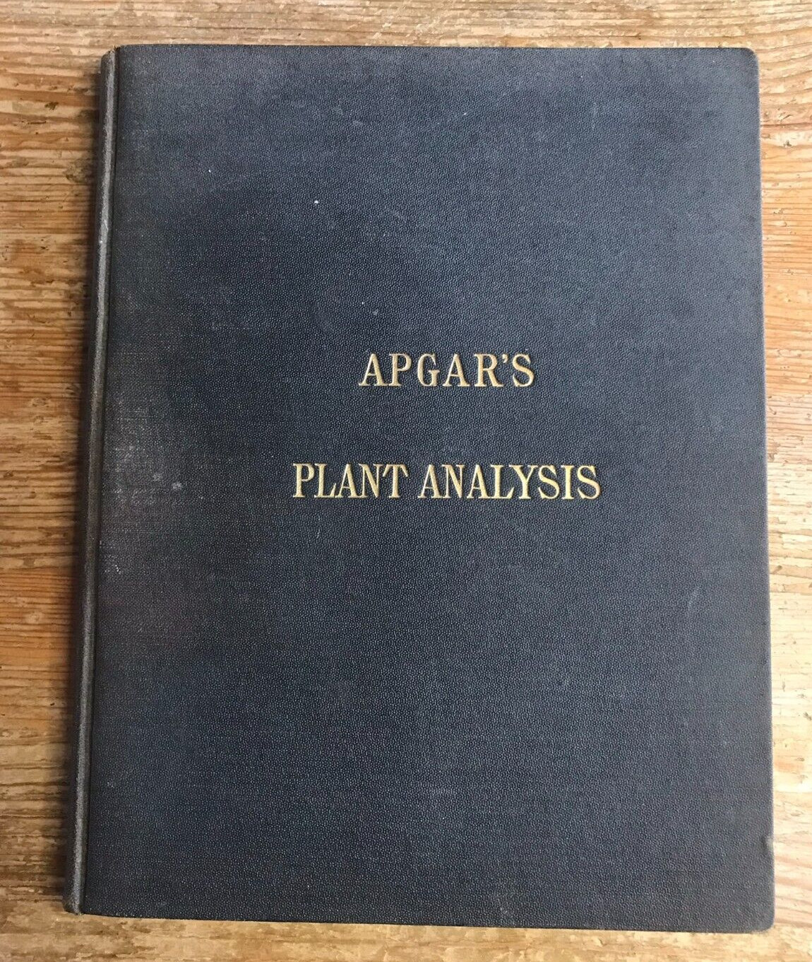 Antique Botanical Scrapbook 1889 Apgar's Analysis Pressed Plant Specimens Book