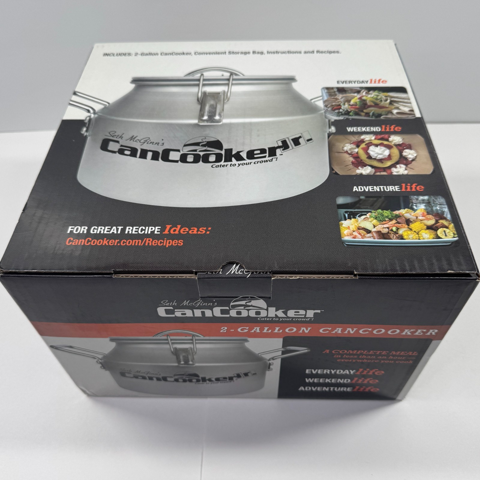 New Open Box Seth McGinns 2 Gallon CanCooker Camping Gear Campfire Stovetop NIB