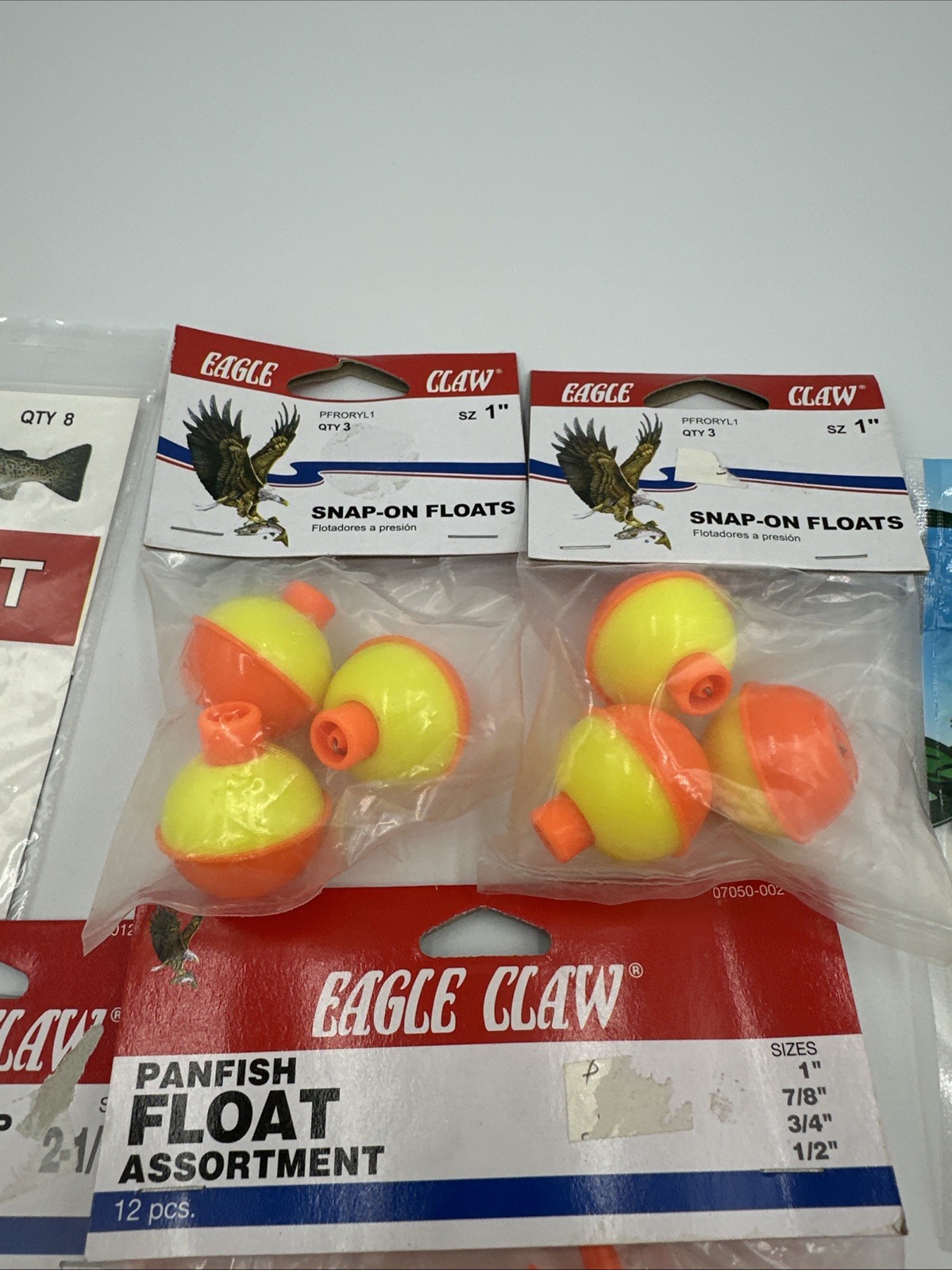 Fishing Tackle Lot Floats Swivels Hooks Sinkers Eagle Claw Trout Panfish