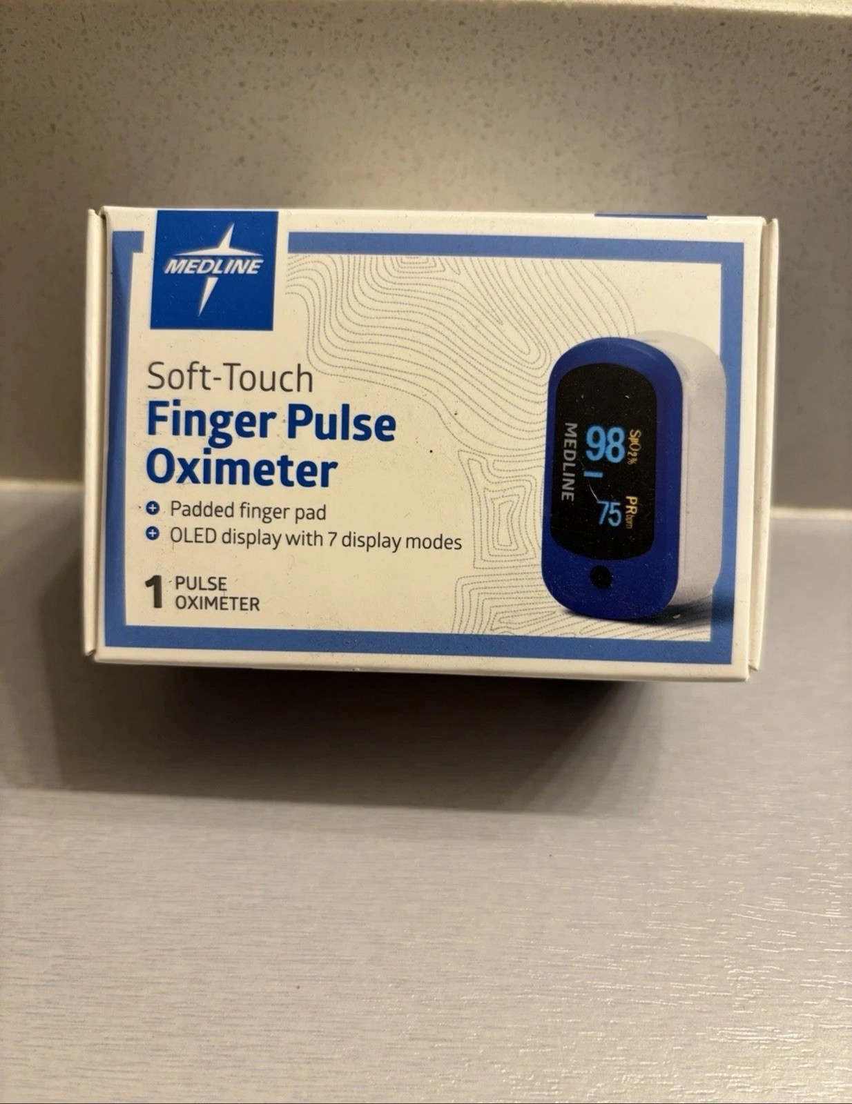 New In Box Medline Soft-Touch Finger Pulse Oximeter OLED Display