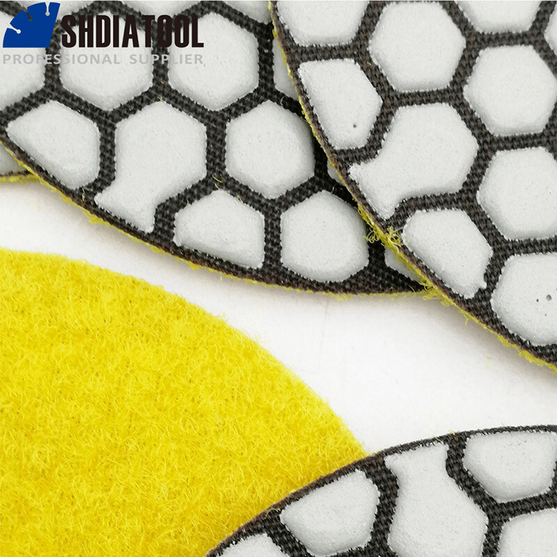 4" Diamond Polishing Pads Granite Marble Tile Sanding Discs 5/8-11 Backer x