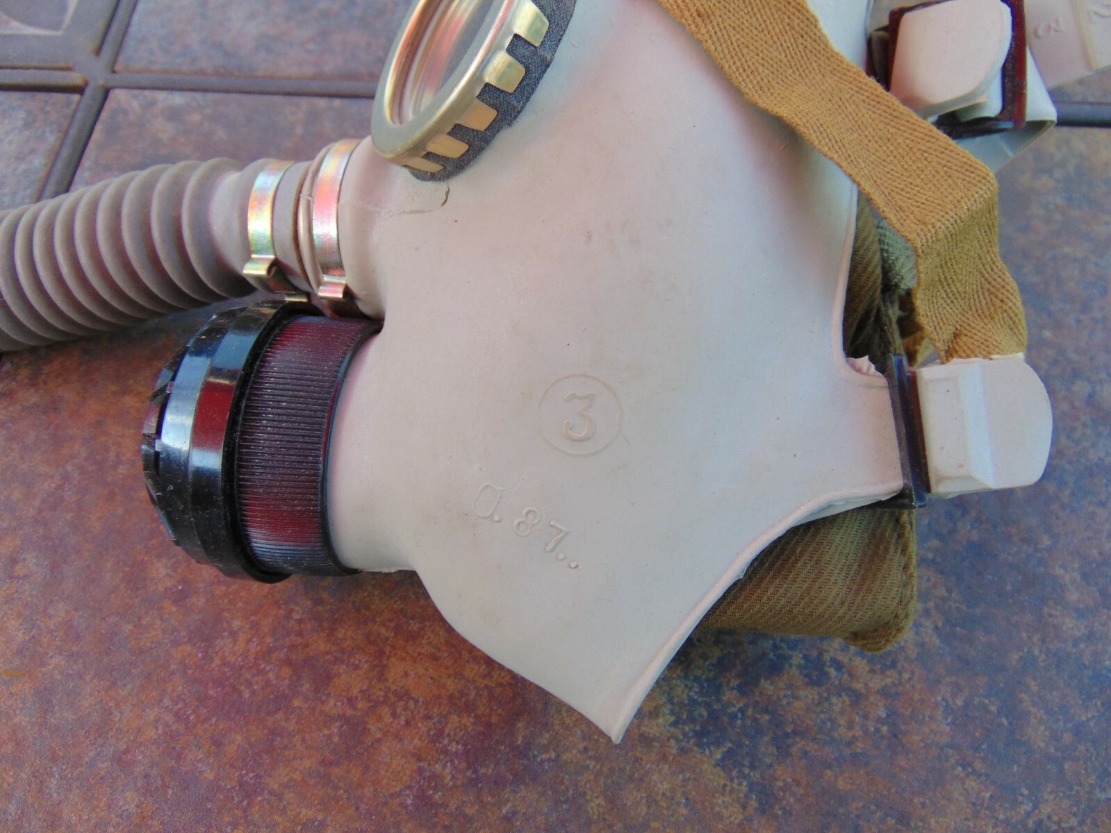 Russian Child's Cold WarGas Mask w/sack, new old stock, sizes 1-4, free shipping