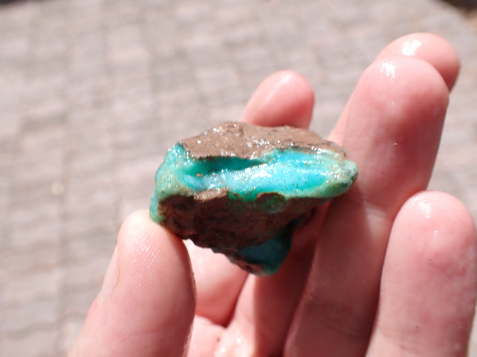 Gem Silica Rough 25.8g Ray Mine 1980's Greens and Blues - Translucent!