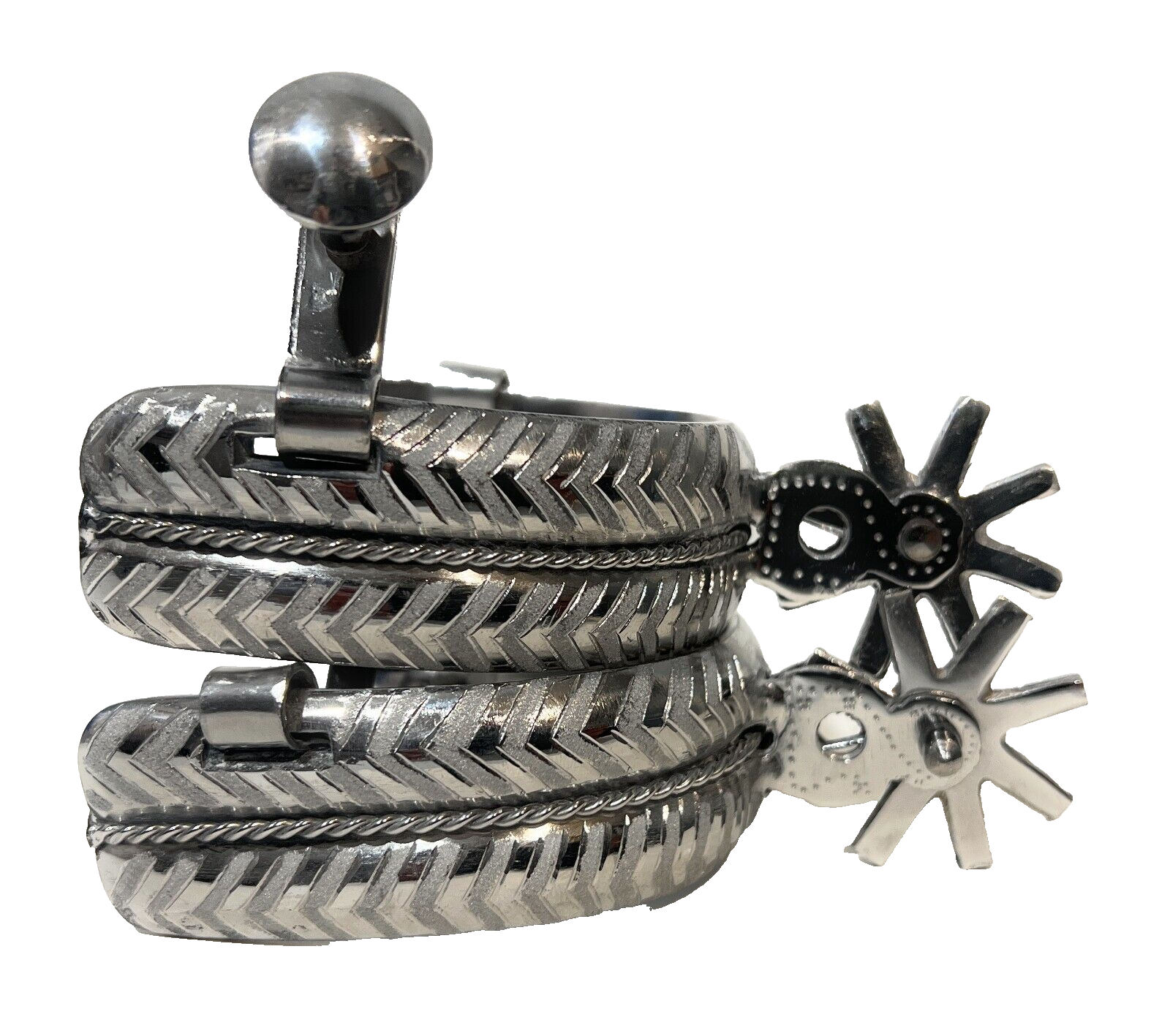 CHARRO SADDLE SPURS. ESPUELAS CHARRAS. MEXICAN SPURS. HORSE GEAR, PARA CABALLO