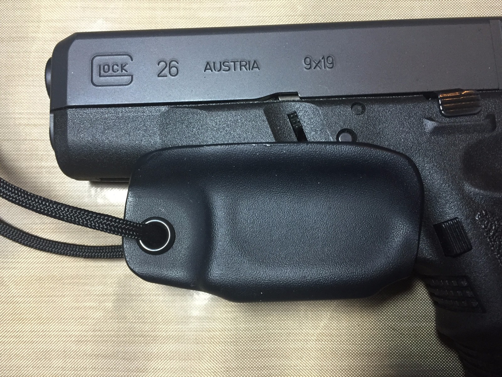 Kydex Trigger Guard for Glock 26/27 Black