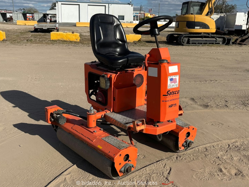 2021 Salsco HP11 36" Smooth Double Drum Static Ride On Roller Compactor bidadoo