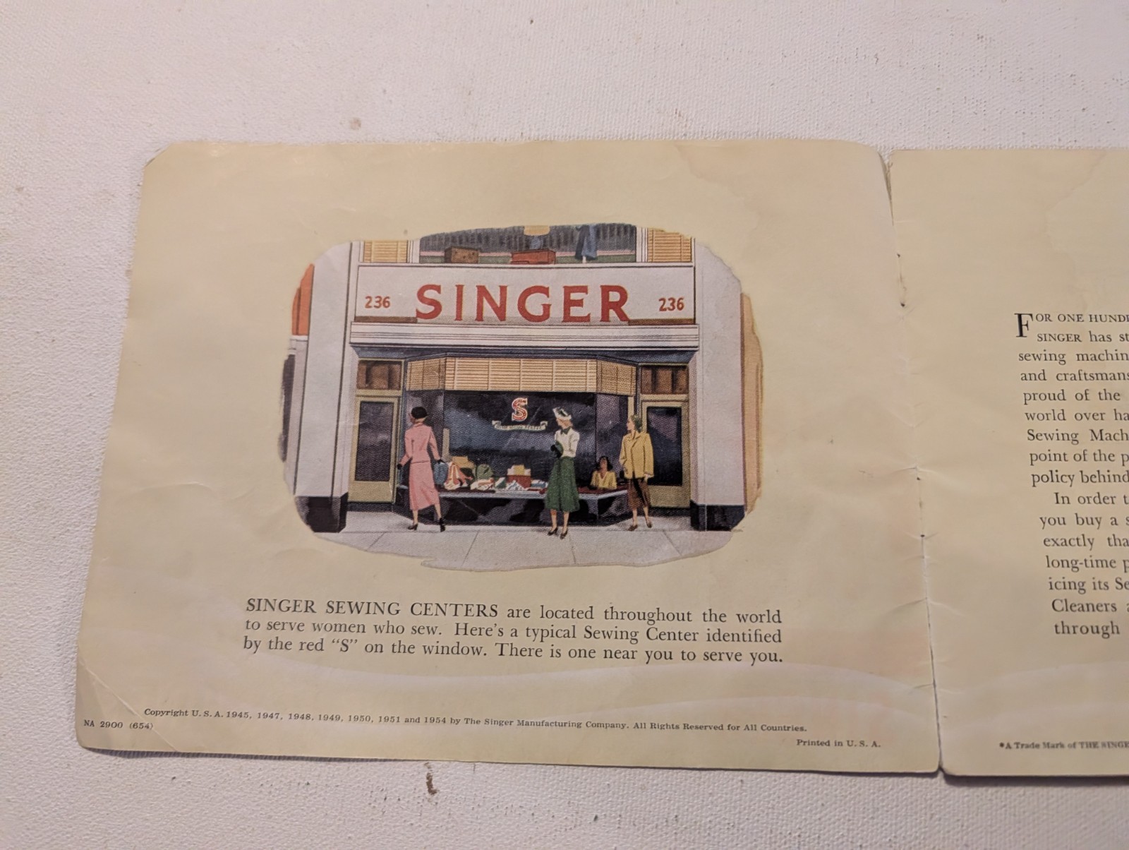 Vintage Singer Electric Sewing Machines Models Catalog Brochure Featherweight