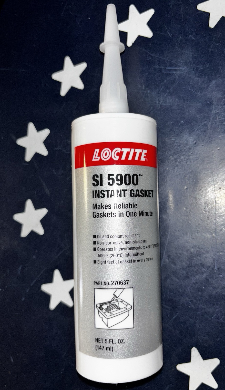 LOCTITE SI 5900 Instant Gasket (147mL) 5 FL OZ Cartridge 270637