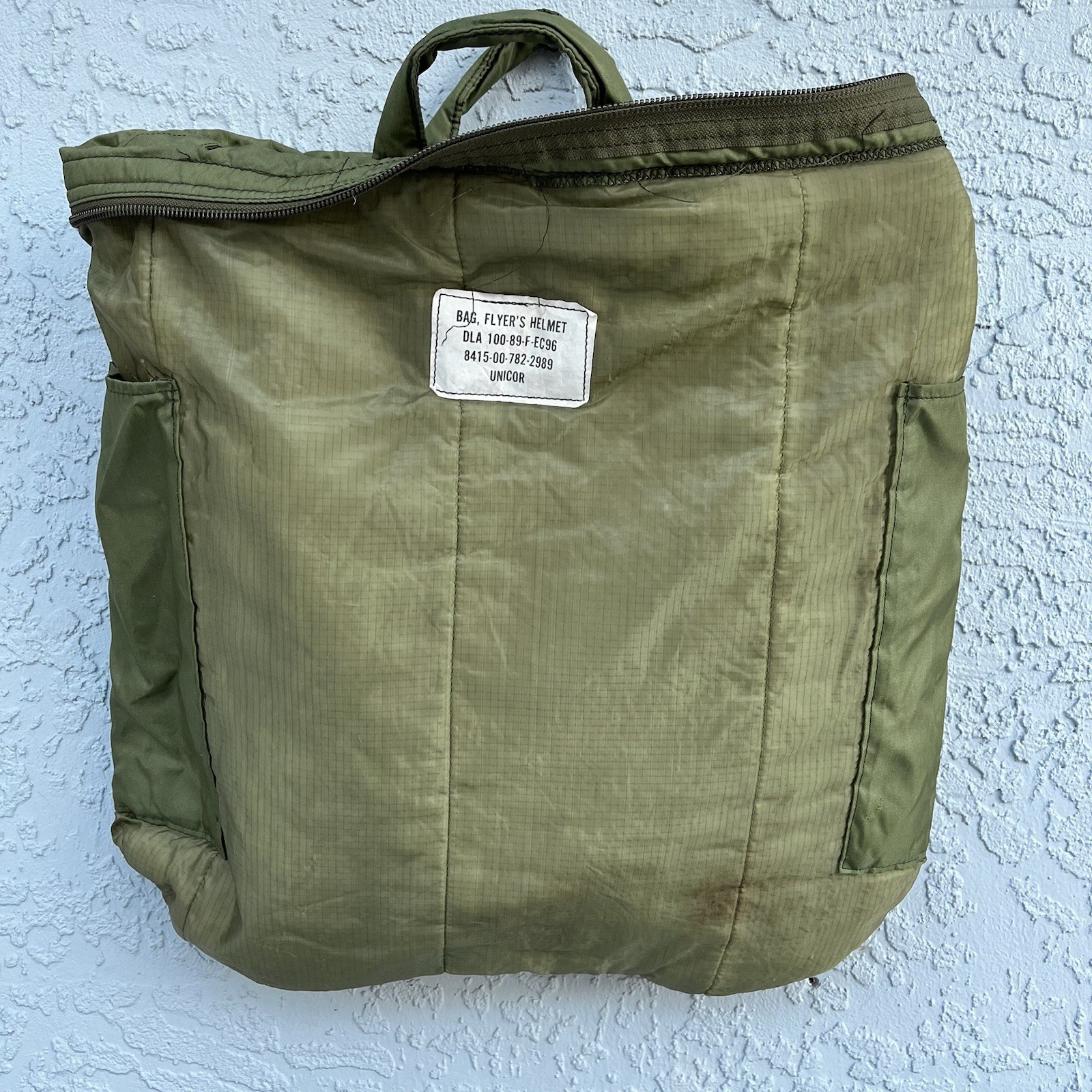 Vintage US Military Flyers Helmet Flight Bag 8415-00-782-2989 Unicor READ