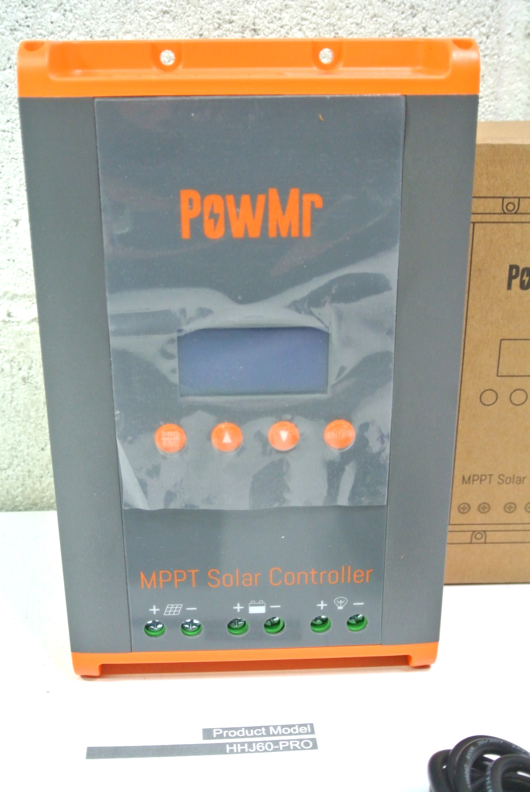 PowMr 60A MPPT Solar Charge Cotroller 12/24/ 48V Charger off grid RV camper 160V