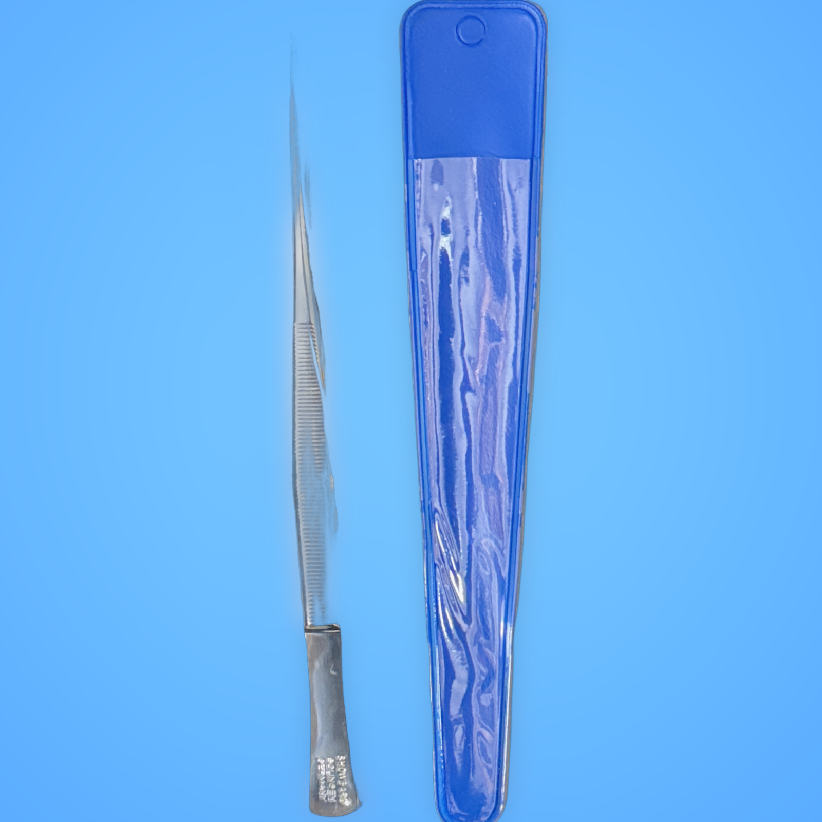 SHOWGARD 902 STAMP TONGS WITH POINTED TIP - 6 INCH PROFESSIONAL LENGTH