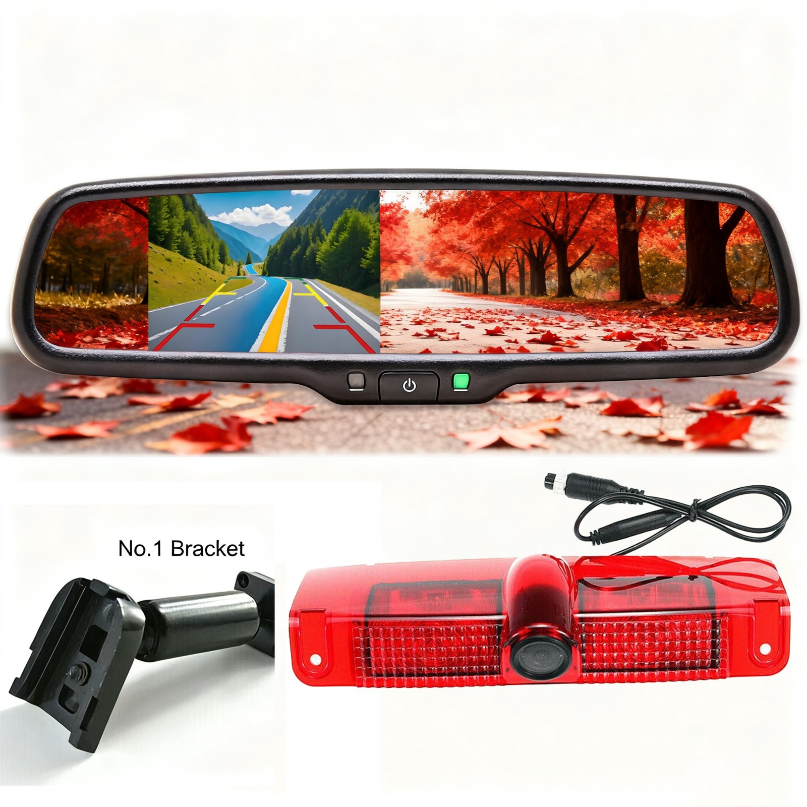 3rd Third Brake Light Backup Camera for Chevrolet/GMC Savana 2500 3500 2003-2019