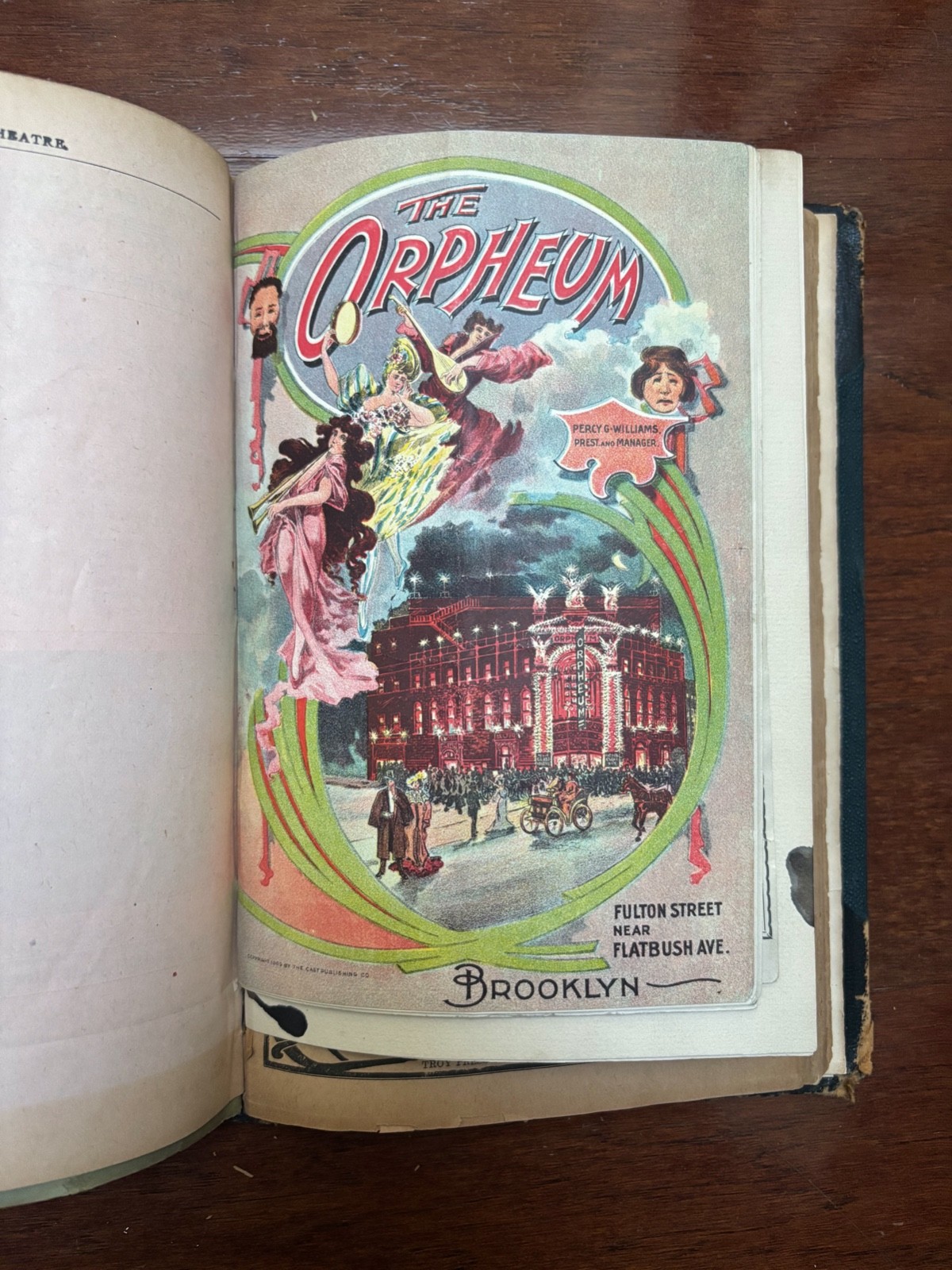 ANTIQUE THEATRE PROGRAMS 1901-1905 - 45 BOUND IN A BOOK MANY THEATRES BARRYMORE