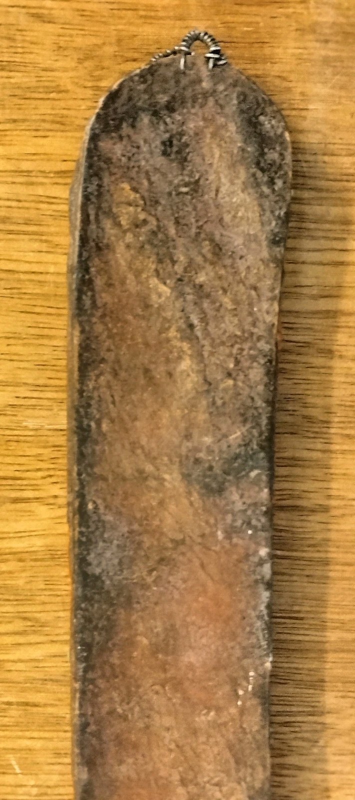 Antique African Maasai Beaded Leather Strap 8" Petina & Handbeading - Decorative