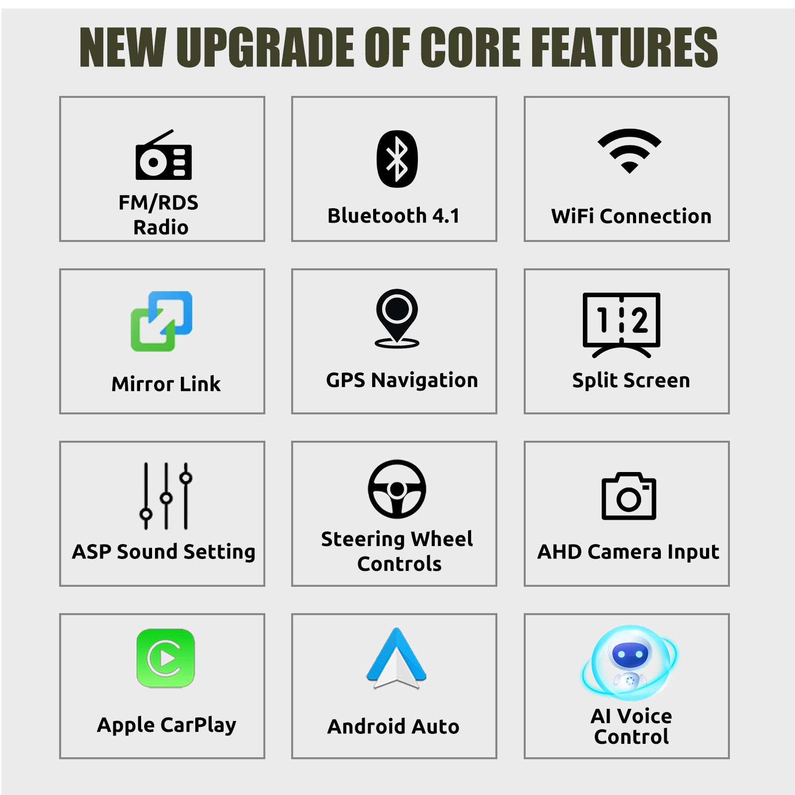 For Ford Focus 2012-2018 Apple Carplay Android 15 Car Stereo Radio GPS Navi WIFI