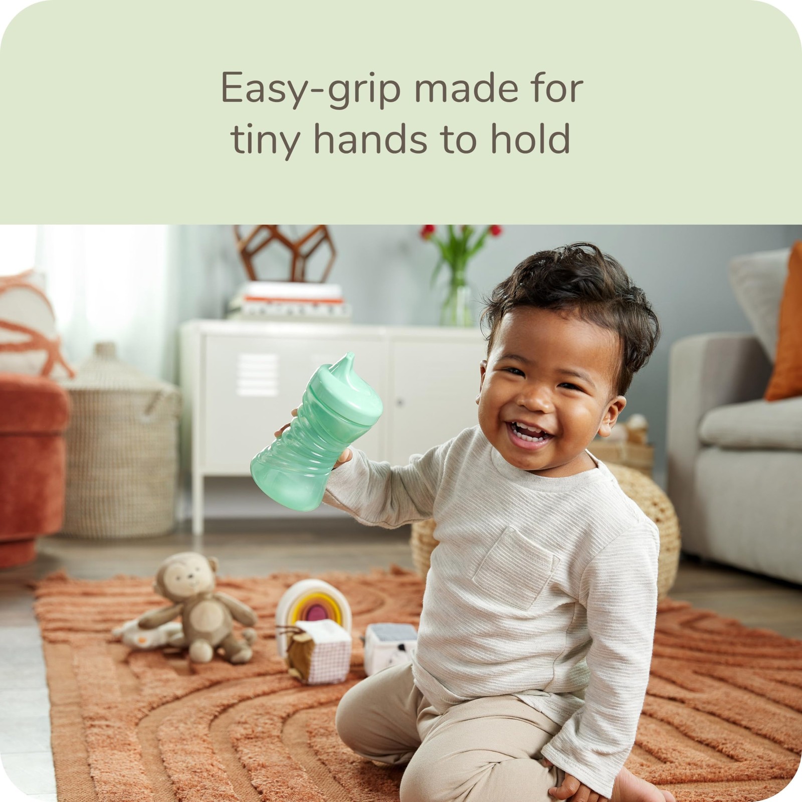 NUK Fun Grips Hard Spout Sippy Cup 10oz 4-Pack BPA-Free Spill Proof