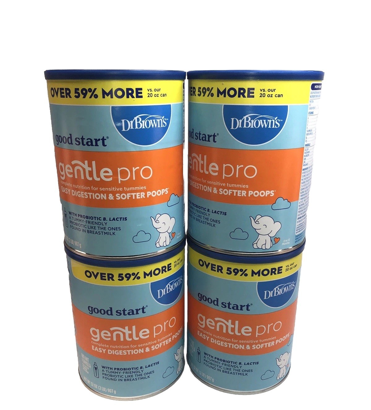 2 Good Start Dr. Brown’s Gentle Pro Baby Powder For Sensitive 32 Oz