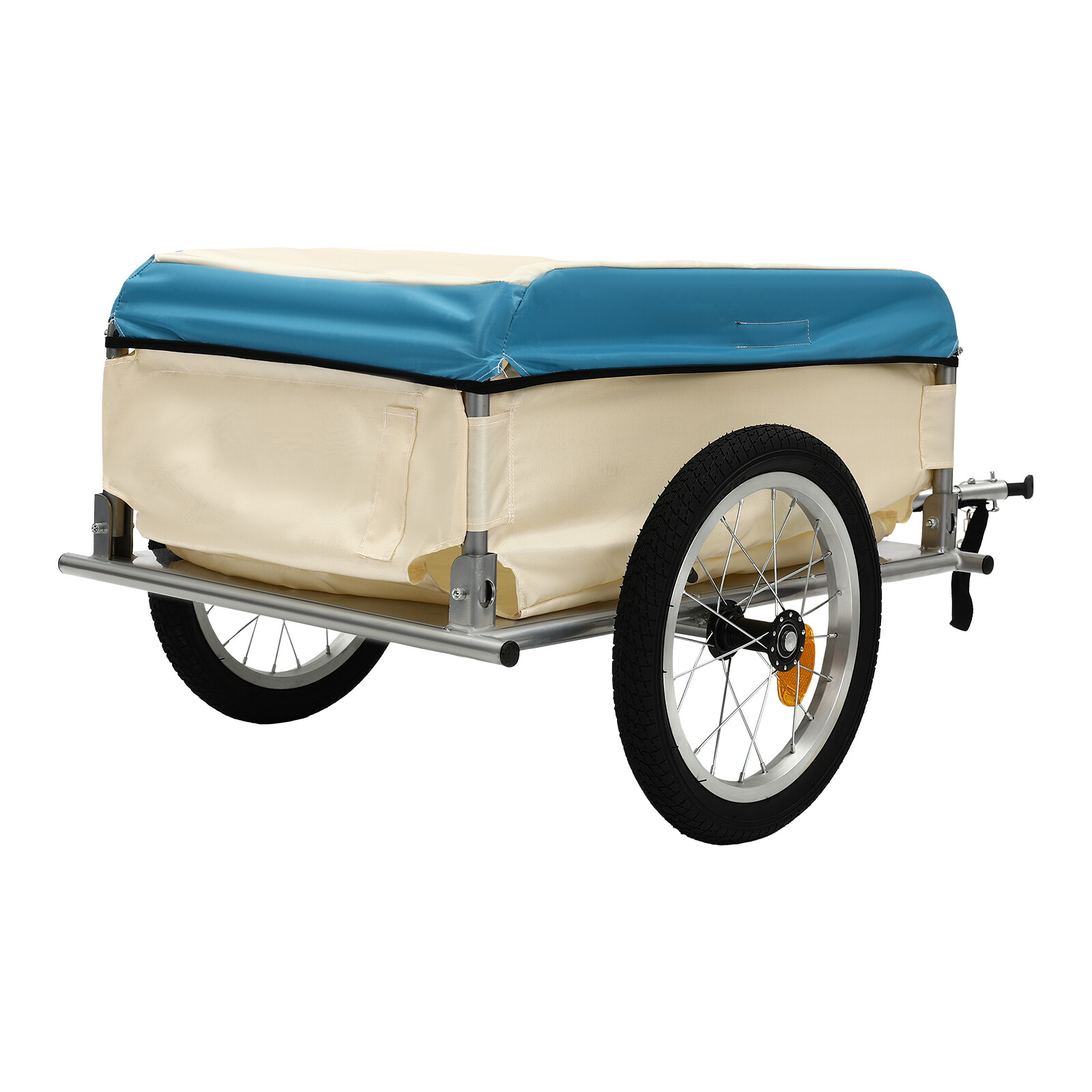 Bicycle Bike Cargo Trailer Steel Carrier Storage Cart Wheel Runner For Shopping
