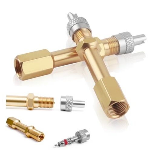 2PCS Tire Valve Stem Extensions,50mm Tire Valve Extender with Straight