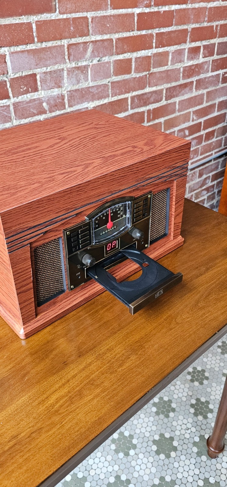 Crosley CR42D-PA Lancaster Turntable Bluetooth Record Player - Open Box Savings!