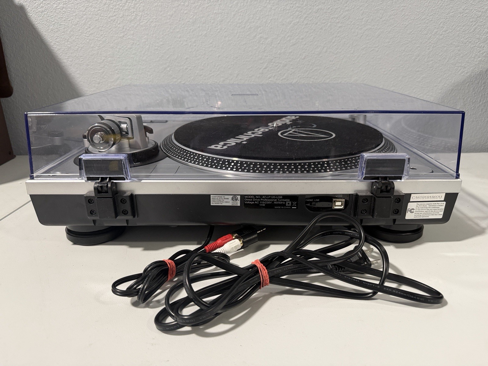Audio Technica AT-LP120-USB Direct Drive Turntable Fully Tested Professional🔥🔥