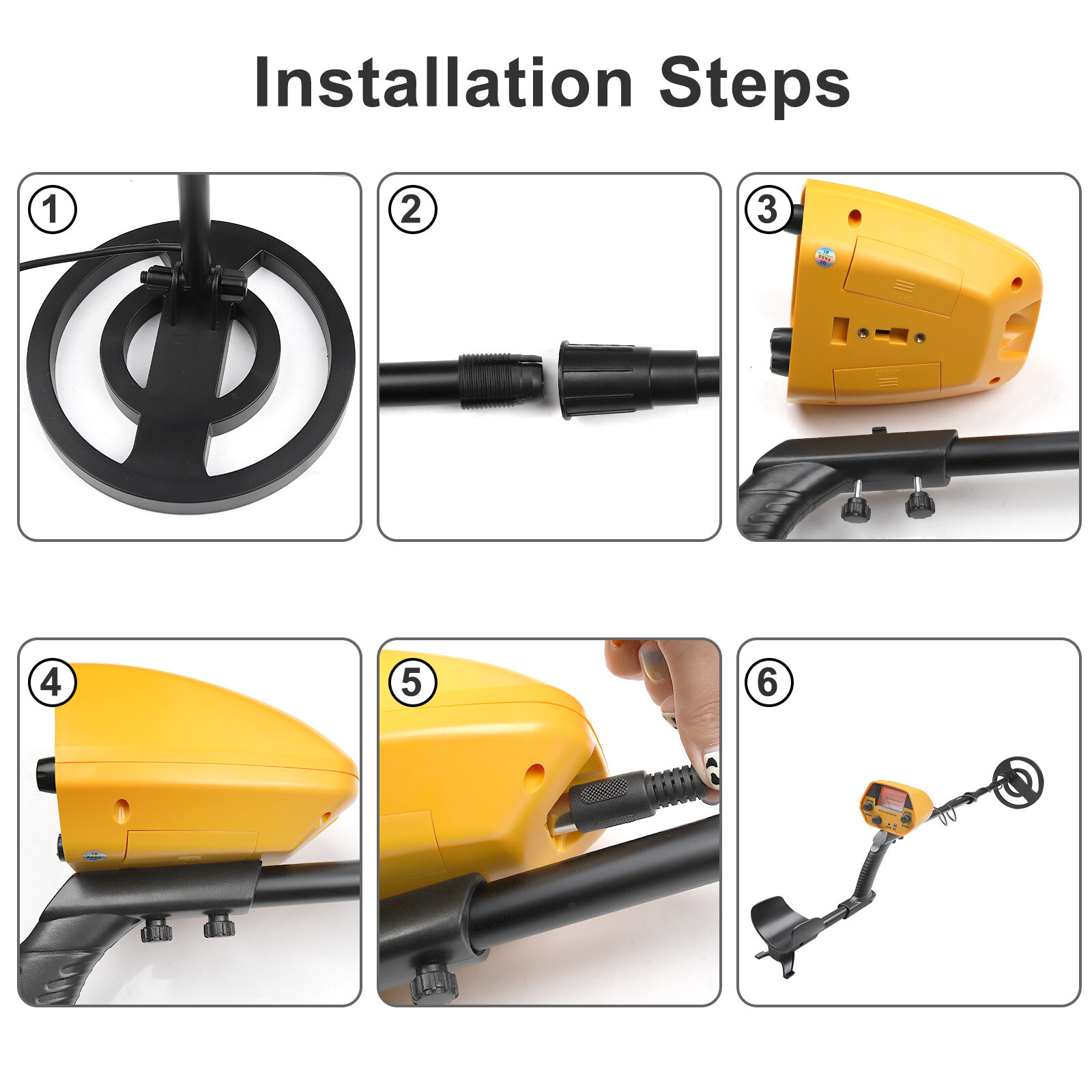 Metal Detector Adults Waterproof 10" Inch Search Detecting Gold Coin Treasure