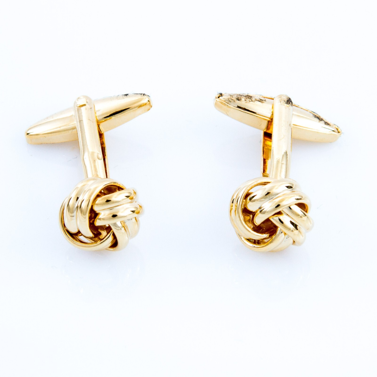 MRCUFF Gold Knot Cufflinks & Studs Set 2 cufflinks and 4 shirt studs bulk packed