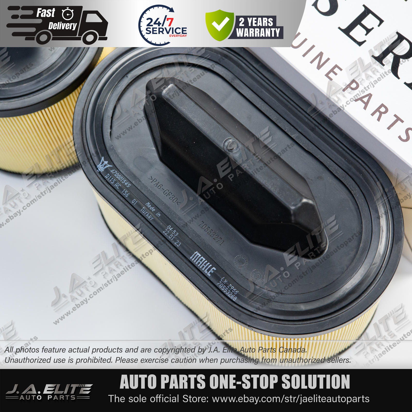 Genuine Oil & Air & AC Filters for Maserati V6 Gas Ghibli Quattroporte & Levante