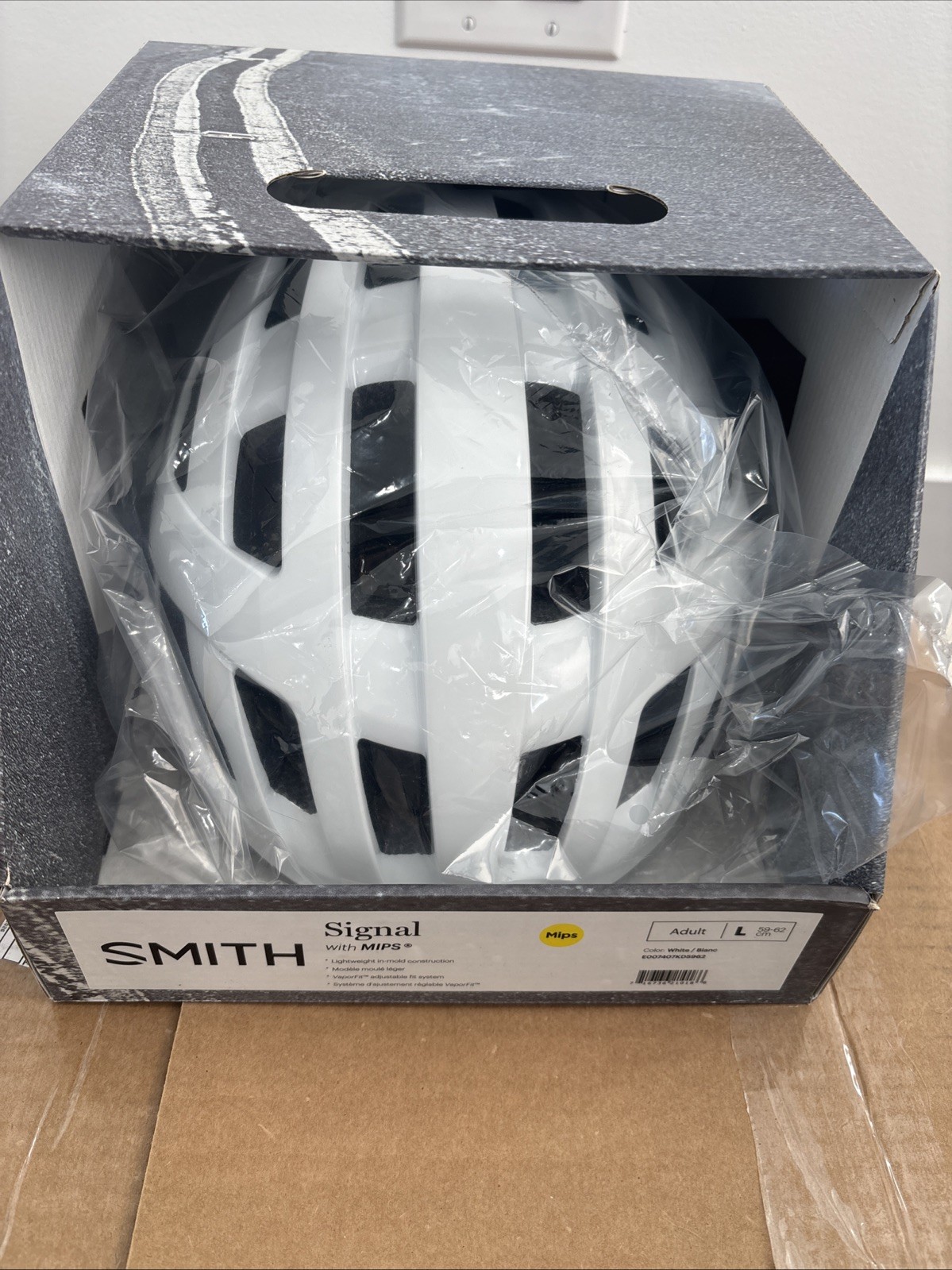 Smith Signal MIPS Road Bike Helmet Adult Large White Cycling Men Women