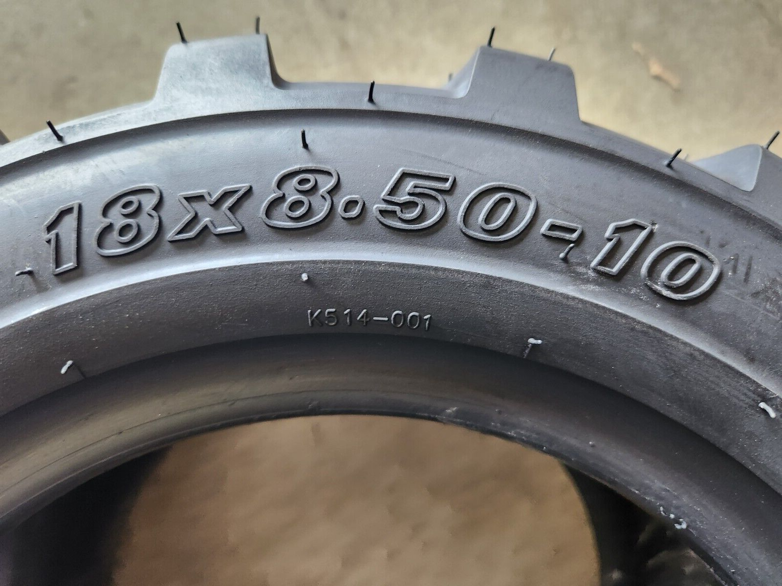 2 - 18X8.50-10 6P Kenda K514 Lug R-4 R4 PAIR Loader Skid 18x8.5-10 FSH