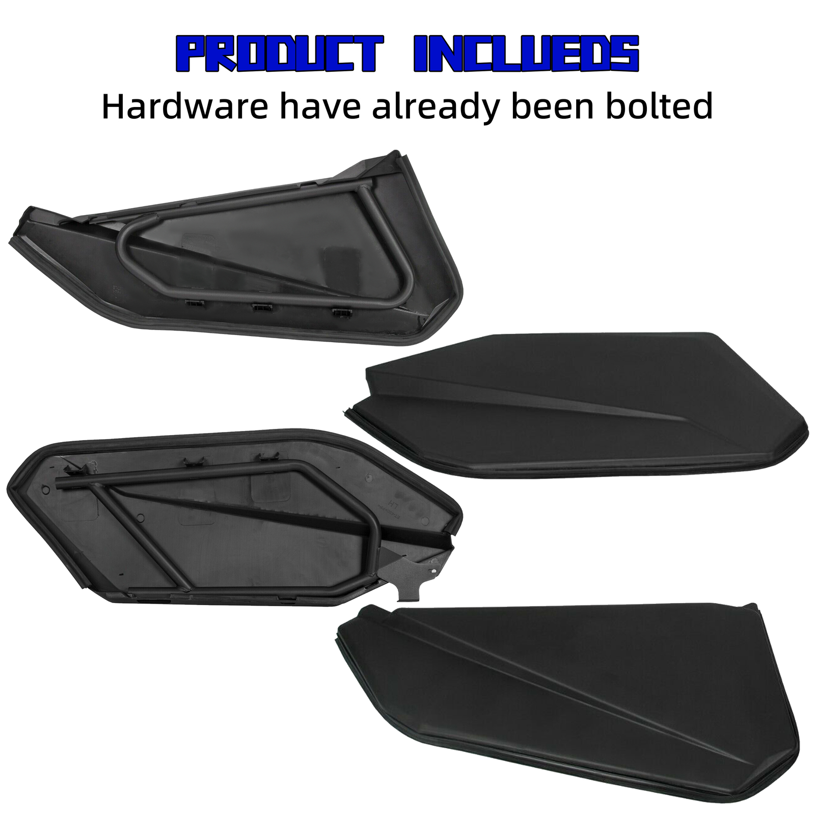Front & Rear Lower Door Panels Inserts Kit For 2017-2024 Can Am Maverick X3 Max