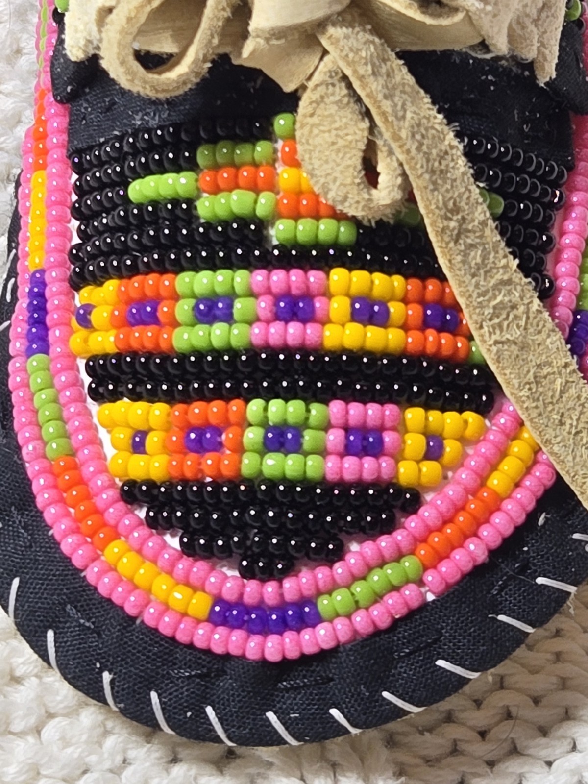 NEW Native American Infant Beaded Moccasins New Born or Baby Doll Handmade Soft