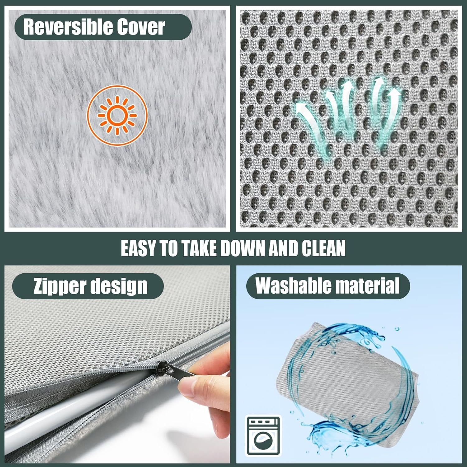 Foldable Cat Window Hammock Perch - Cordless Lounger for Indoor Cats, M Size