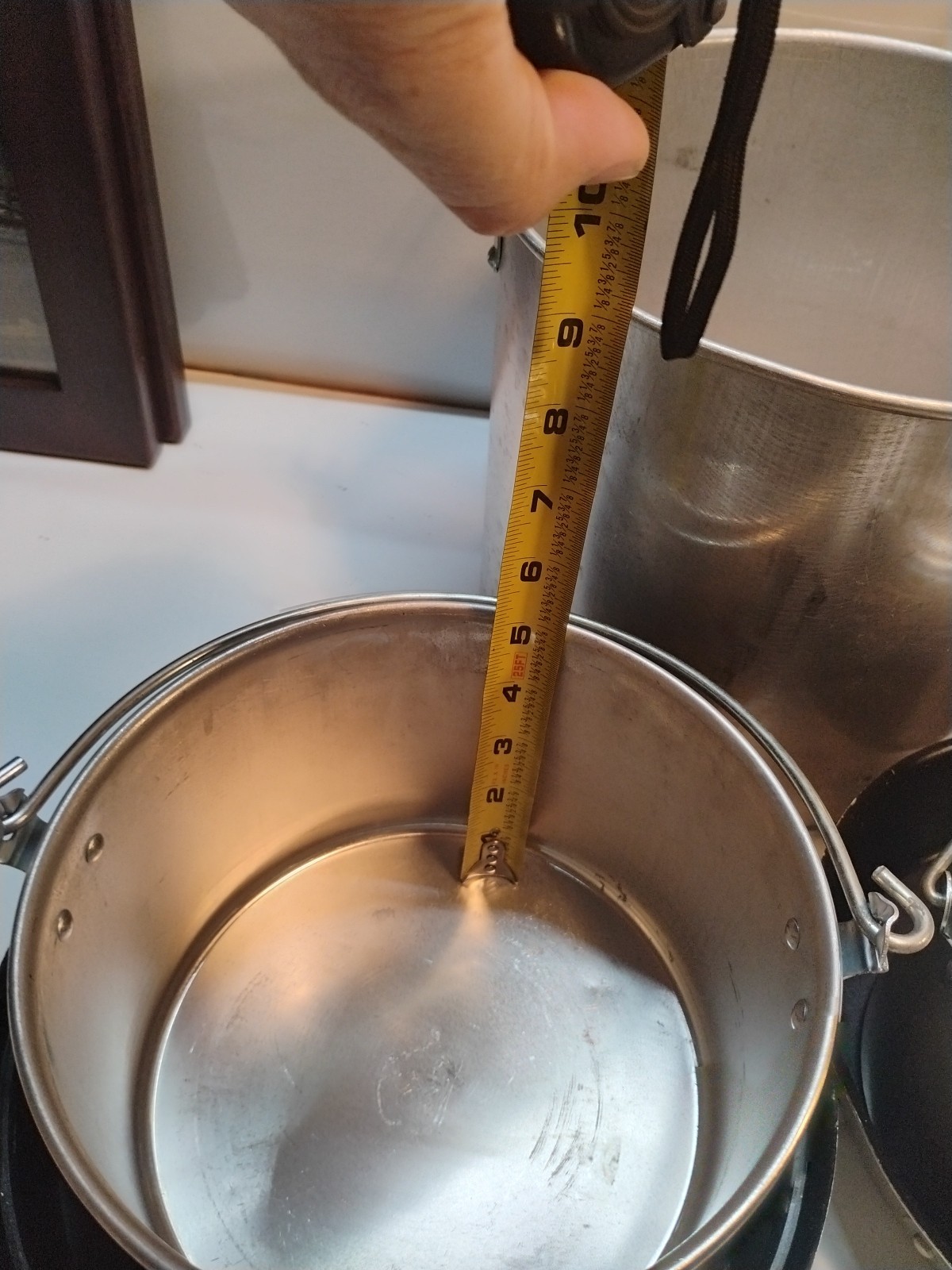 5 Piece Camping. Nesting Pot. Mess Kit Set. With Large Soup Pot READ DESCRIPTION