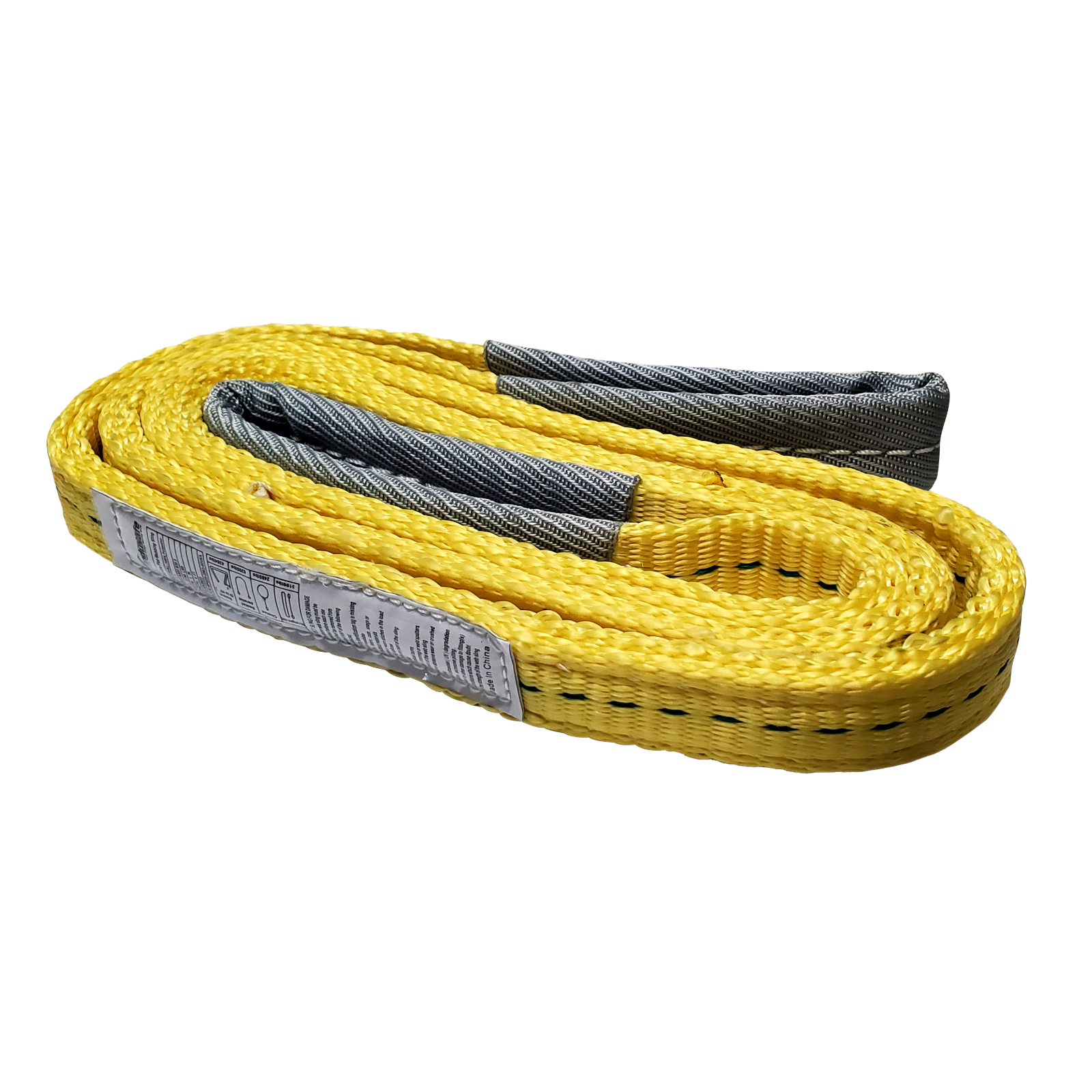 1" x 3 /6 / 9ft 2 Ply Polyester Flat Eye Lifting Sling Strap Web Sling 3100 lbs