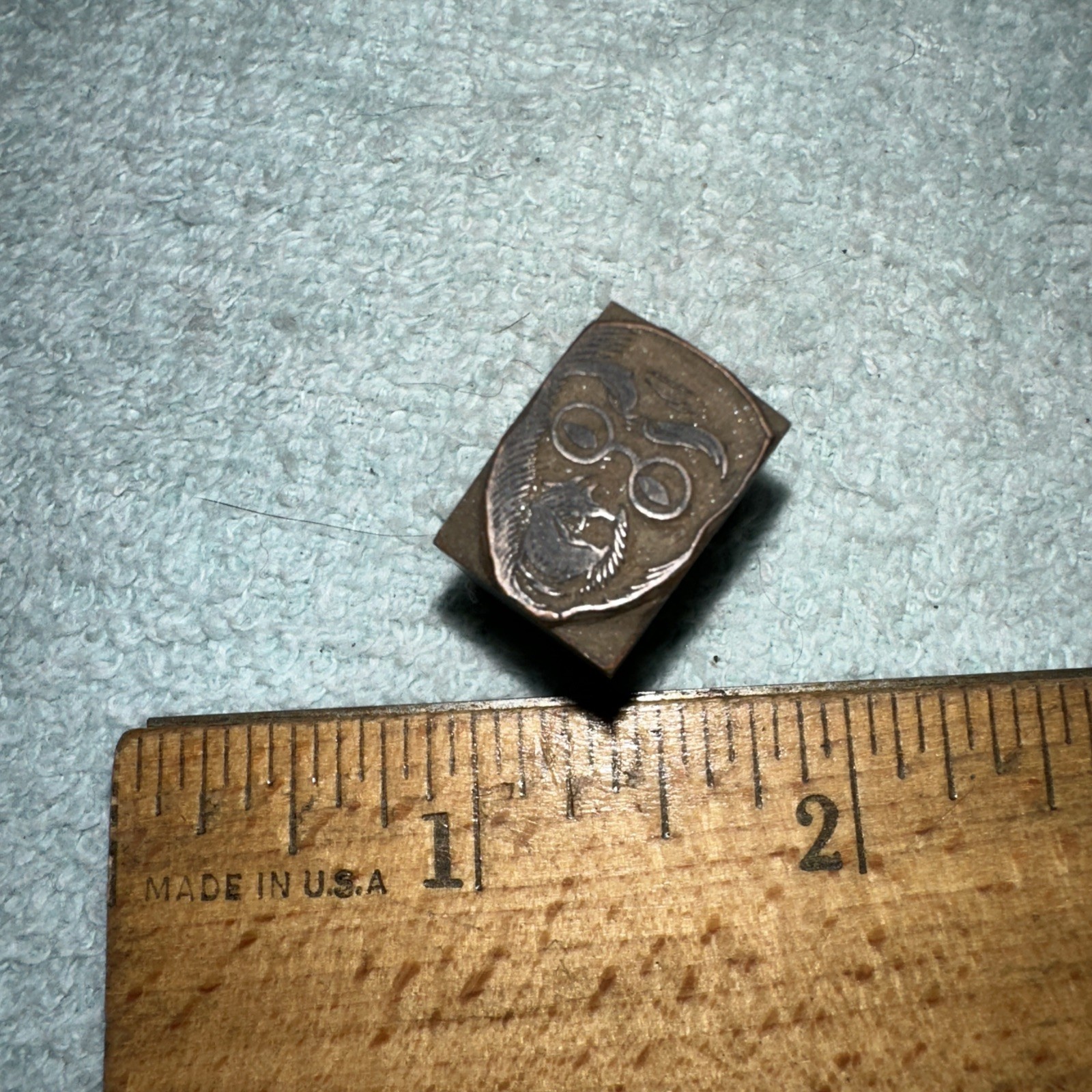 Printing Block “ Monkey Wearing Glasses?? “ Lead Block